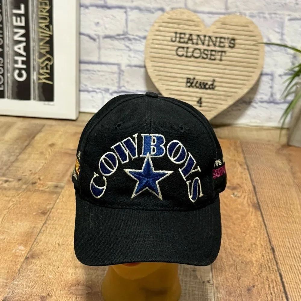 Dallas Cowboys ANNCO Vintage NFL Super Bowl Champions Patches Snapback Cap Hat